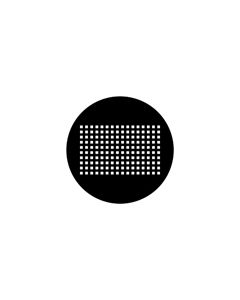 Standard Steel Gobo #77978 - Les Mis Grill 2 - Size M (66mm)