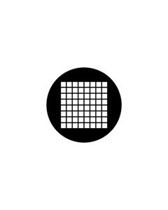 Standard Steel Gobo #78041 - Small Squares - Size M (66mm)