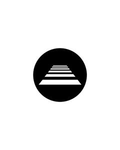 Standard Steel Gobo #78054 - Zebra Crossing - Size M (66mm)