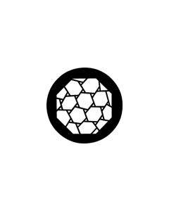 Standard Steel Gobo #78209 - Hexagons - Size M (66mm)