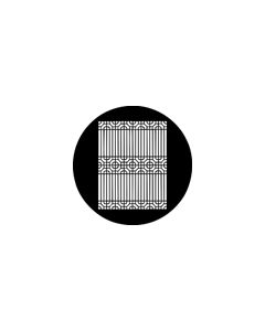 Standard Steel Gobo #78211 - Decorative Grill - Size M (66mm)