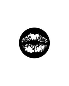 Standard Steel Gobo #77219 - Lips - Size E (37.5mm)