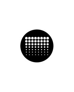 Standard Steel Gobo #77226 - Geometrics 7 - Size E (37.5mm)