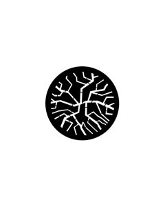 Standard Steel Gobo #77272 - Cracked Glass - Size E (37.5mm)