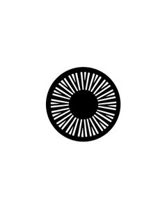 Standard Steel Gobo #77391 - Geometrics 1 - Size E (37.5mm)