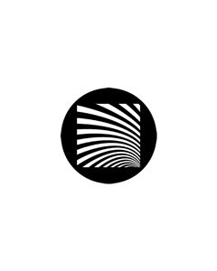 Standard Steel Gobo #77520 - Geometrics 6 - Size E (37.5mm)