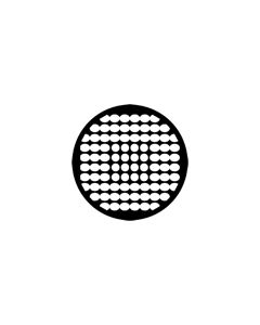 Standard Steel Gobo #77522 - Geometrics 8 - Size E (37.5mm)