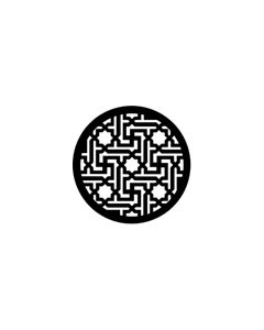 Standard Steel Gobo #77528 - Eastern Lattice - Size E (37.5mm)