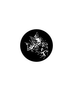 Standard Steel Gobo #77790 - Paint Splatter - Size E (37.5mm)