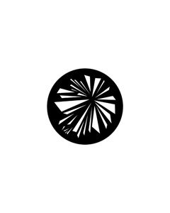 Standard Steel Gobo #77795 - Shattered - Size E (37.5mm)