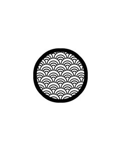 Standard Steel Gobo #78404 - Fan Grill - Size E (37.5mm)