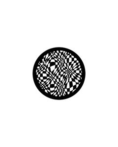 Standard Steel Gobo #79085 - Two Tone - Size E (37.5mm)