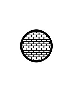 Standard Steel Gobo #77527 - Bricks - Size E (37.5mm)