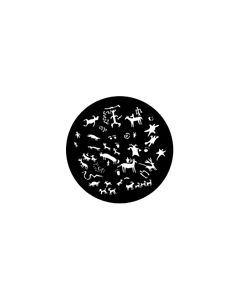 Standard Steel Gobo #77560 - Cave Painting - Size E (37.5mm)