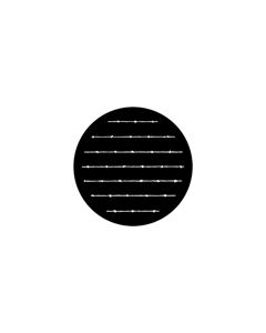 Standard Steel Gobo #78029 - Barbs - Size E (37.5mm)