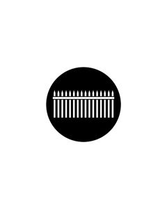 Standard Steel Gobo #78033 - Picket Fence - Size E (37.5mm)