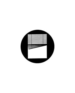 Standard Steel Gobo #78255 - Crooked Venetian - Size E (37.5mm)