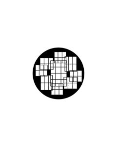 Standard Steel Gobo #78497 - Window Collage 2 - Size E (37.5mm)