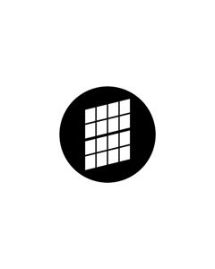 Standard Steel Gobo #79011 - Distorted Double Hung - Size E (37.5mm)