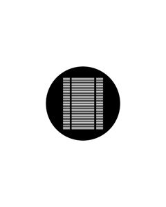 Standard Steel Gobo #79312 - Wide Louvre - Size E (37.5mm)