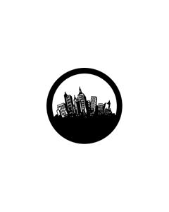 Standard Steel Gobo #71027 - Fun City - Size E (37.5mm)