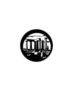 Standard Steel Gobo #71057 - Temple of Apollo - Size E (37.5mm)