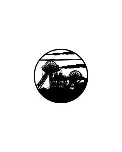 Standard Steel Gobo #76507 - Mining Scene - Size E (37.5mm)