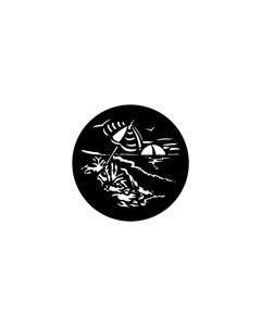 Standard Steel Gobo #78038 - Beach - Size E (37.5mm)