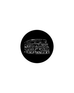 Standard Steel Gobo #78143 - Rome - Size E (37.5mm)