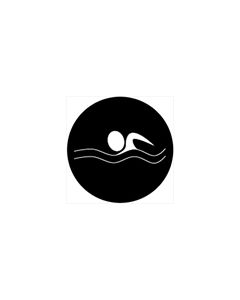 Standard Steel Gobo #78508 - Swimmer - Size E (37.5mm)