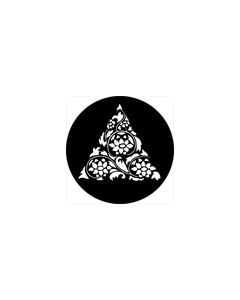 Standard Steel Gobo #78532 - Triflora Grill - Size E (37.5mm)