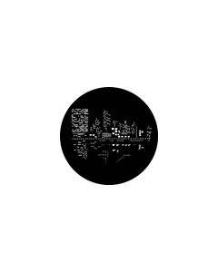 Standard Steel Gobo #79023 - City Lights 2 - Size E (37.5mm)