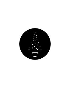 Standard Steel Gobo #73631 - Christmas Tree A - Size E (37.5mm)