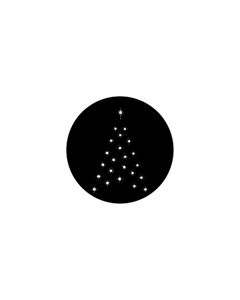Standard Steel Gobo #73634 - Christmas Tree D - Size E (37.5mm)