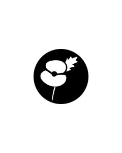Standard Steel Gobo #76526 - Poppy - Size E (37.5mm)