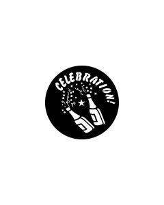 Standard Steel Gobo #76533 - Lets Celebrate - Size E (37.5mm)