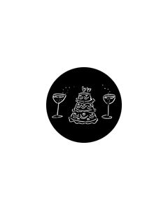 Standard Steel Gobo #76544 - Wedding Cake - Size E (37.5mm)