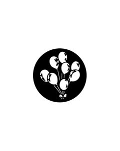 Standard Steel Gobo #77303 - Balloons - Size E (37.5mm)