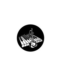 Standard Steel Gobo #77933 - Piano Bar - Size E (37.5mm)