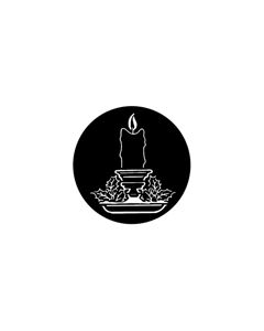 Standard Steel Gobo #78368 - Candles - Size E (37.5mm)
