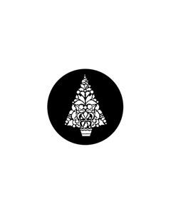 Standard Steel Gobo #78372 - Holly Tree - Size E (37.5mm)