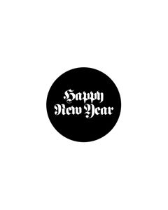 Standard Steel Gobo #78390 - Happy New Year 2 - Size E (37.5mm)