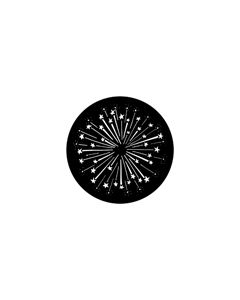 Standard Steel Gobo #79055 - Shooting Stars 2 - Size E (37.5mm)