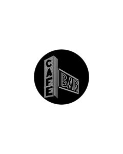 Standard Steel Gobo #79143 - Cafe Bar - Size E (37.5mm)