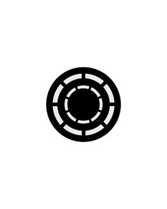 Standard Steel Gobo #71013 - Concentric Rings 2 - Size E (37.5mm)