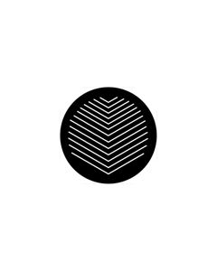 Standard Steel Gobo #74003 - Symmetric 3 - Size E (37.5mm)