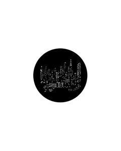 Standard Steel Gobo #77287 - NYC Skyline - Size B (86mm)