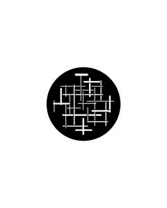 Standard Steel Gobo #74005 - Symmetric 5 - Size E (37.5mm)