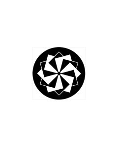 Standard Steel Gobo #74008 - Symmetric 8 - Size E (37.5mm)