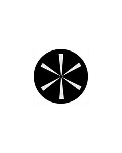Standard Steel Gobo #74011 - Symmetric 11 - Size E (37.5mm)